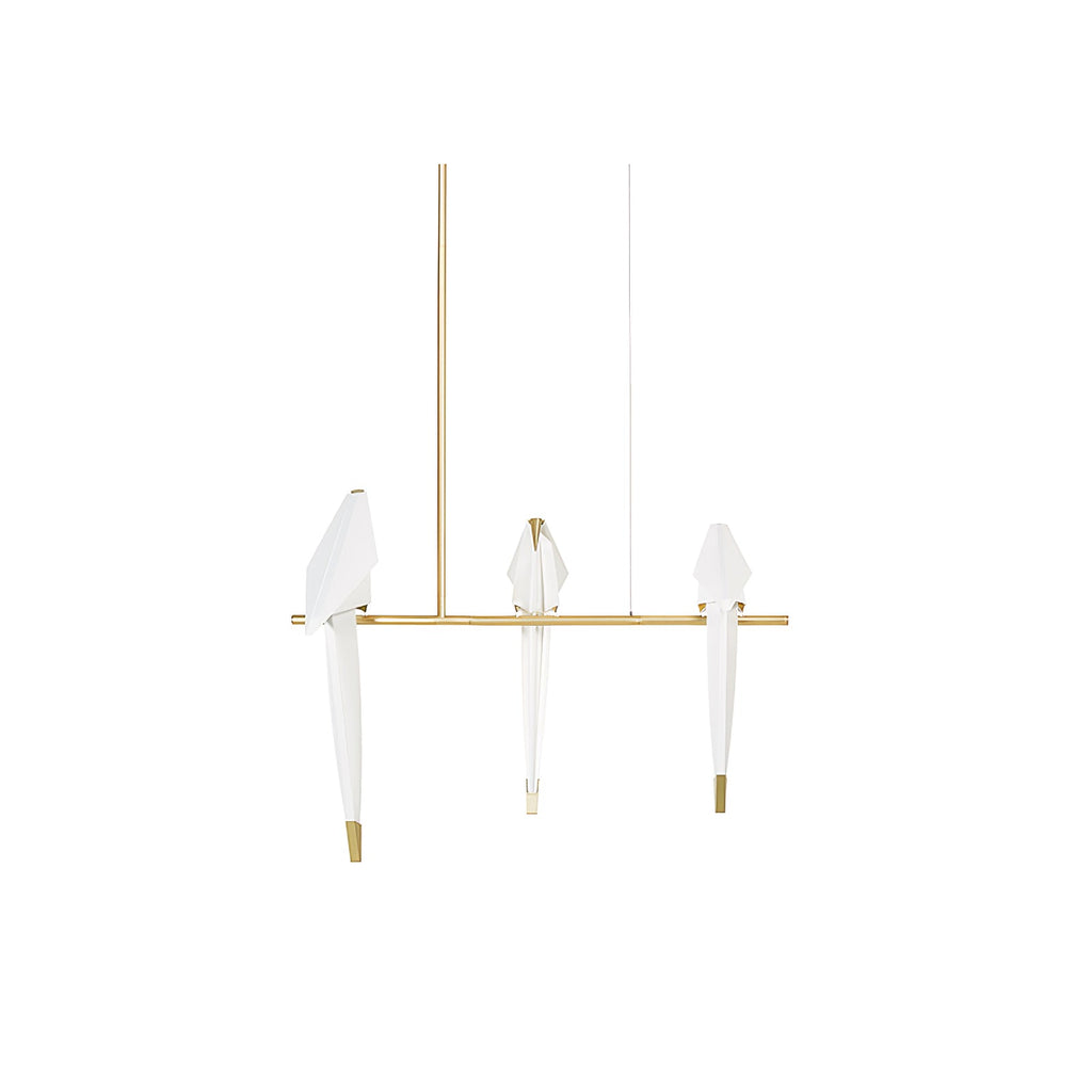 Paper Crane Bird Ceiling Light Fixture Lighting Lobby