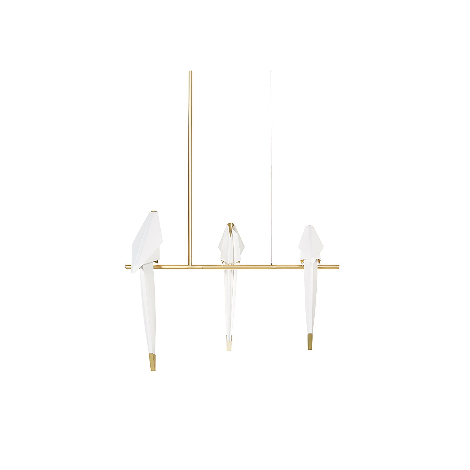 Paper Crane Bird Ceiling Light Fixture Lighting Lobby
