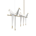 Paper Crane Bird Ceiling Light Fixture Lighting Lobby