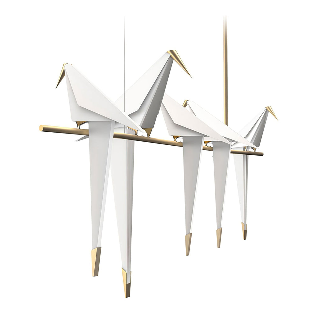 Paper Crane Bird Ceiling Light Fixture Lighting Lobby
