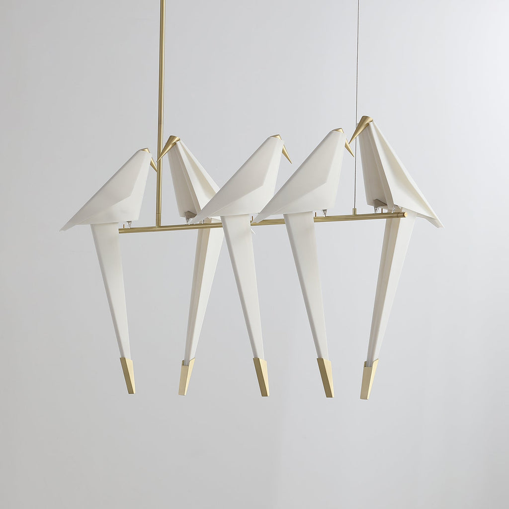 Paper Crane Bird Ceiling Light Fixture Lighting Lobby