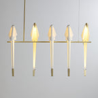 Paper Crane Bird Ceiling Light Fixture Lighting Lobby