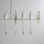 Paper Crane Bird Ceiling Light Fixture Lighting Lobby