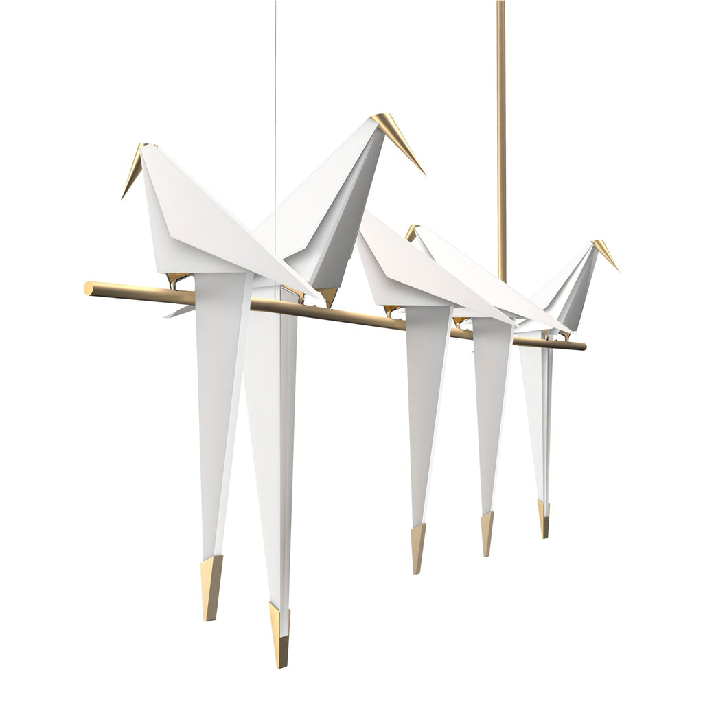 Paper Crane Bird Ceiling Light Fixture Lighting Lobby