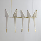 Paper Crane Bird Ceiling Light Fixture Lighting Lobby