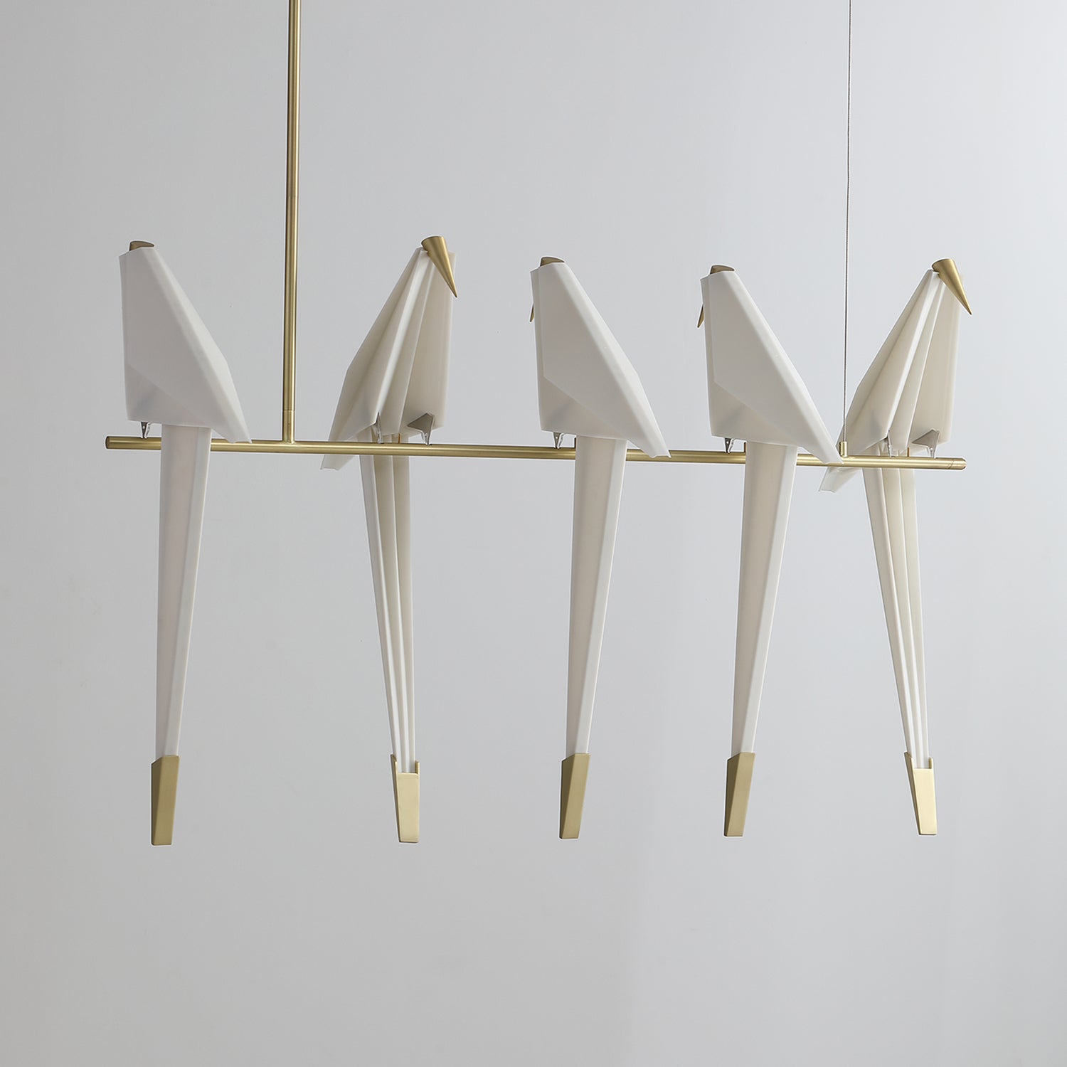 Paper Crane Bird Ceiling Light Fixture Lighting Lobby