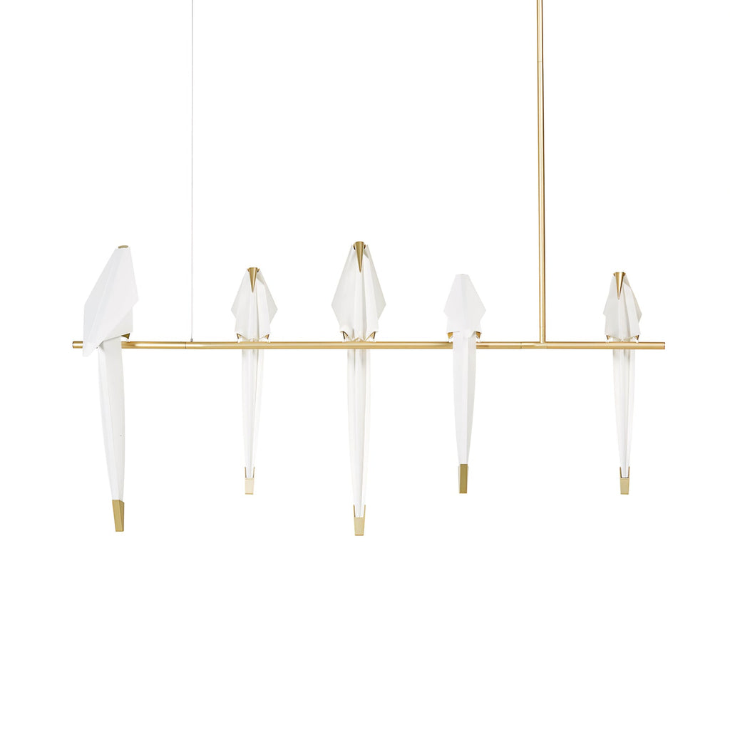 Paper Crane Bird Ceiling Light Fixture Lighting Lobby