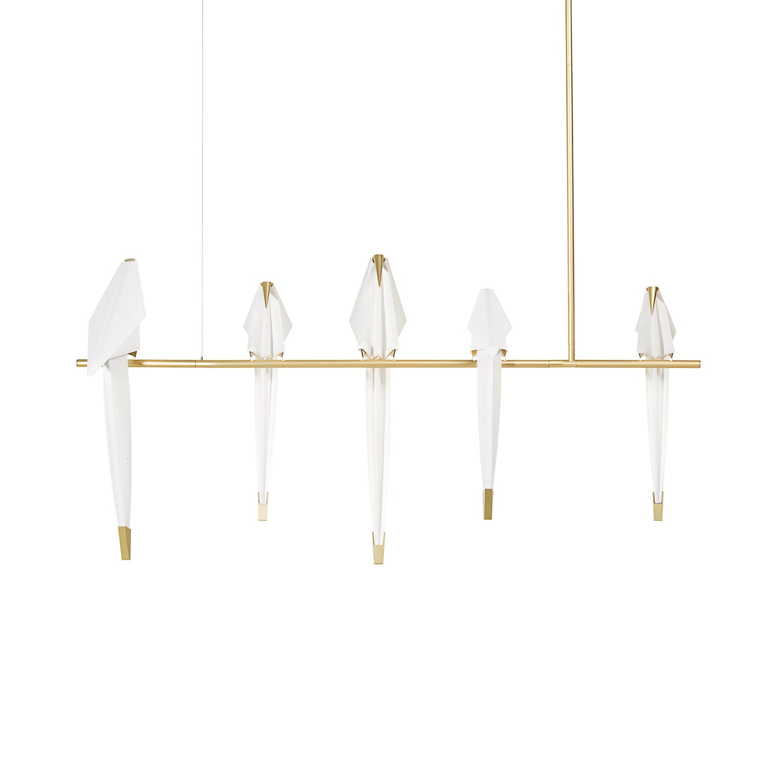 Paper Crane Bird Ceiling Light Fixture Lighting Lobby