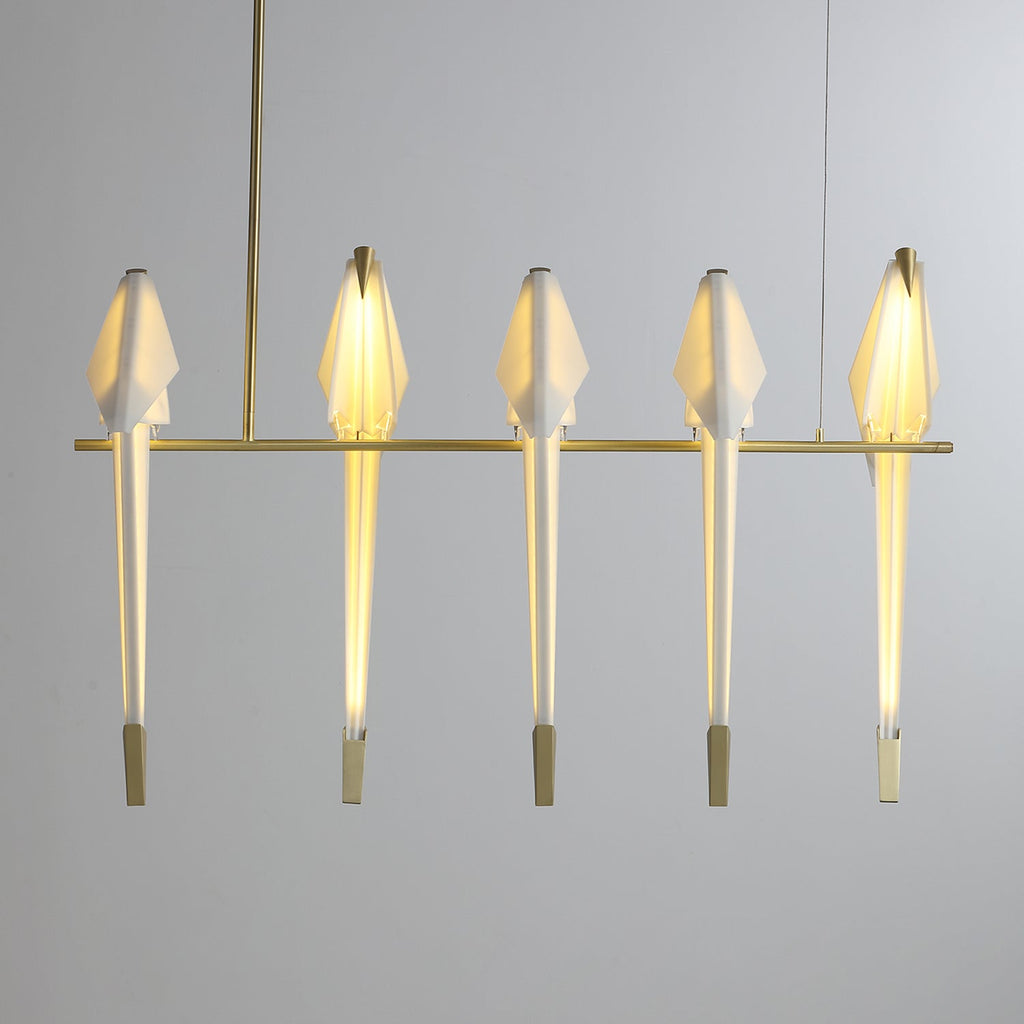 Paper Crane Bird Ceiling Light Fixture Lighting Lobby