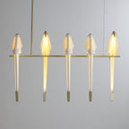 Paper Crane Bird Ceiling Light Fixture Lighting Lobby