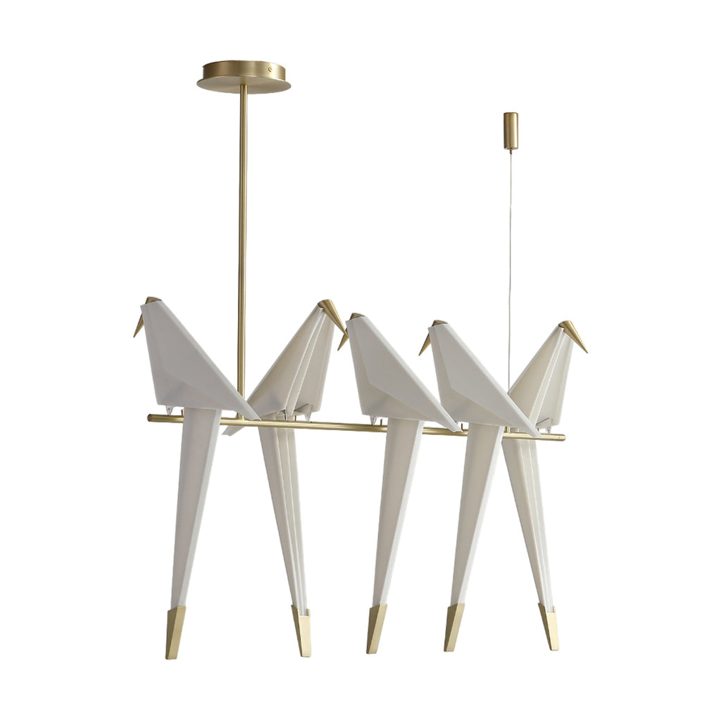 Paper Crane Bird Ceiling Light Fixture Lighting Lobby