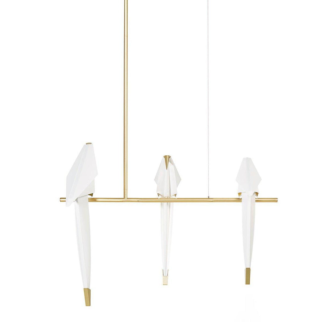Paper Crane Bird Ceiling Light Fixture Lighting Lobby