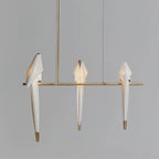 Paper Crane Bird Ceiling Light Fixture Lighting Lobby