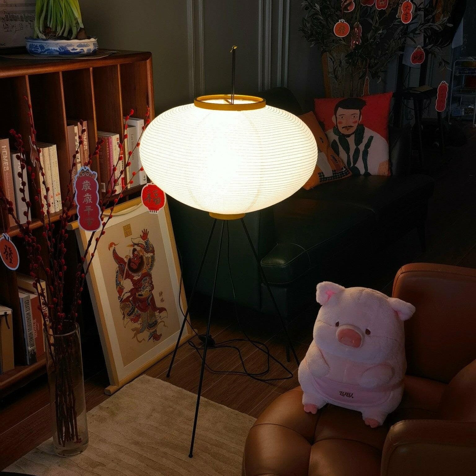 Paper Lantern Floor Light Lighting Lobby
