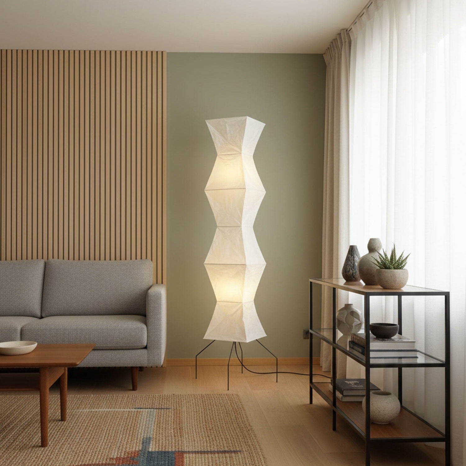 Paper Lantern Floor Light Lighting Lobby