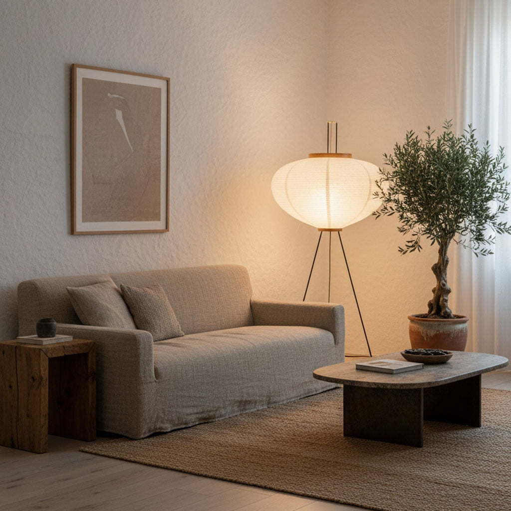Paper Lantern Floor Light Lighting Lobby