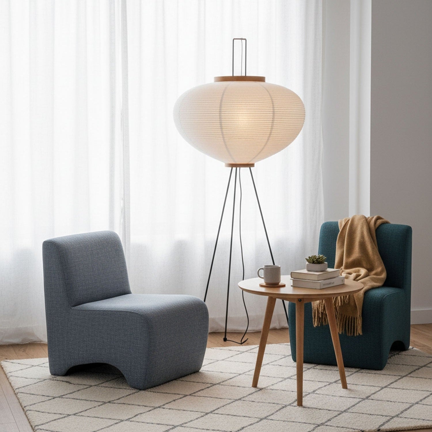 Paper Lantern Floor Light Lighting Lobby