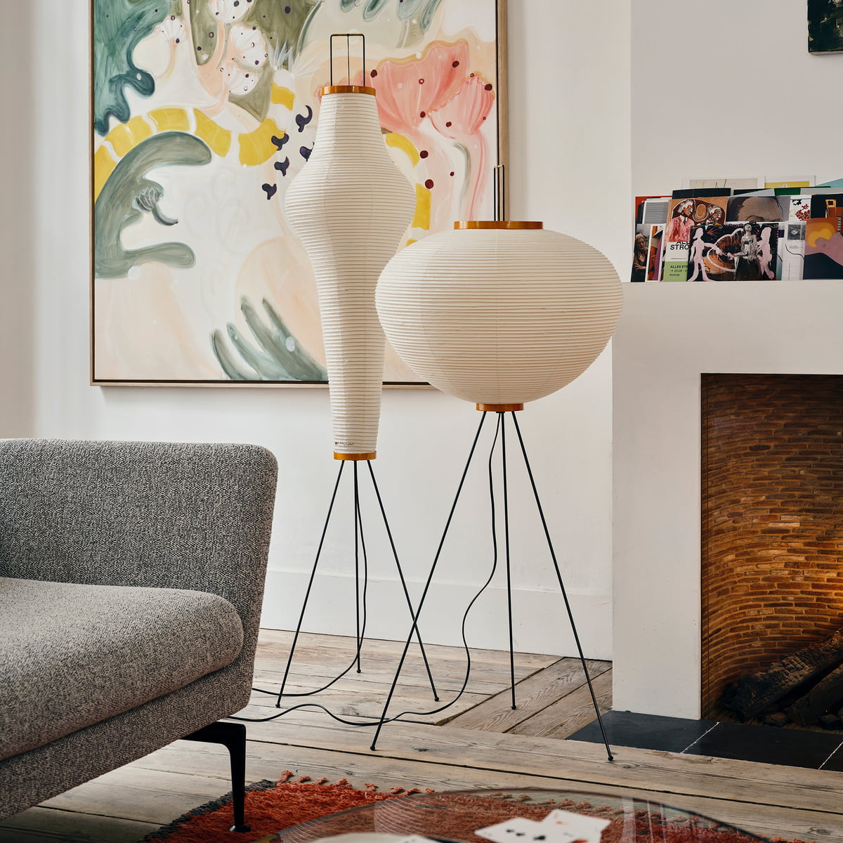 Paper Lantern Floor Light Lighting Lobby