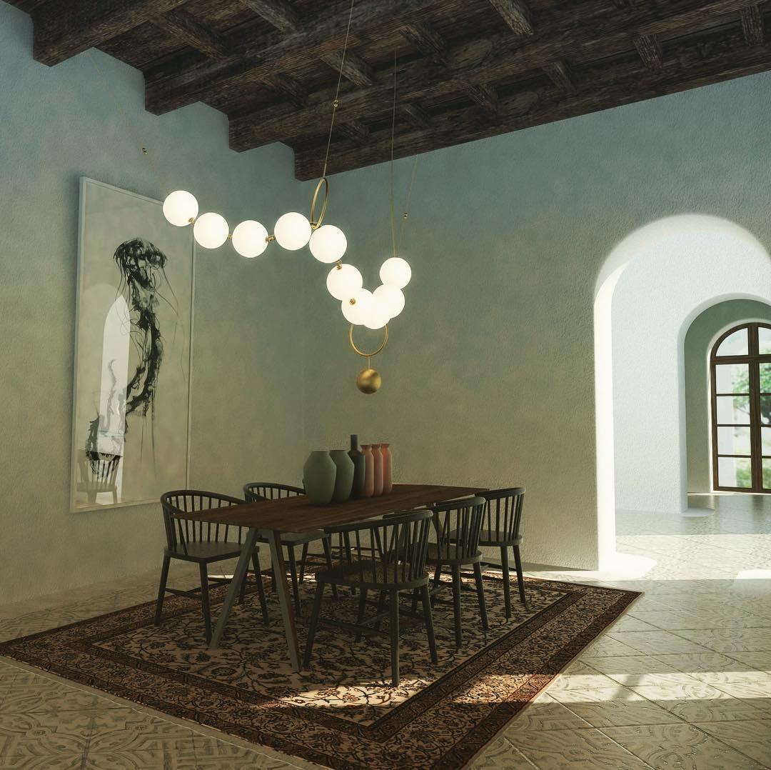 Pendant LED Ceiling Light Lighting Lobby