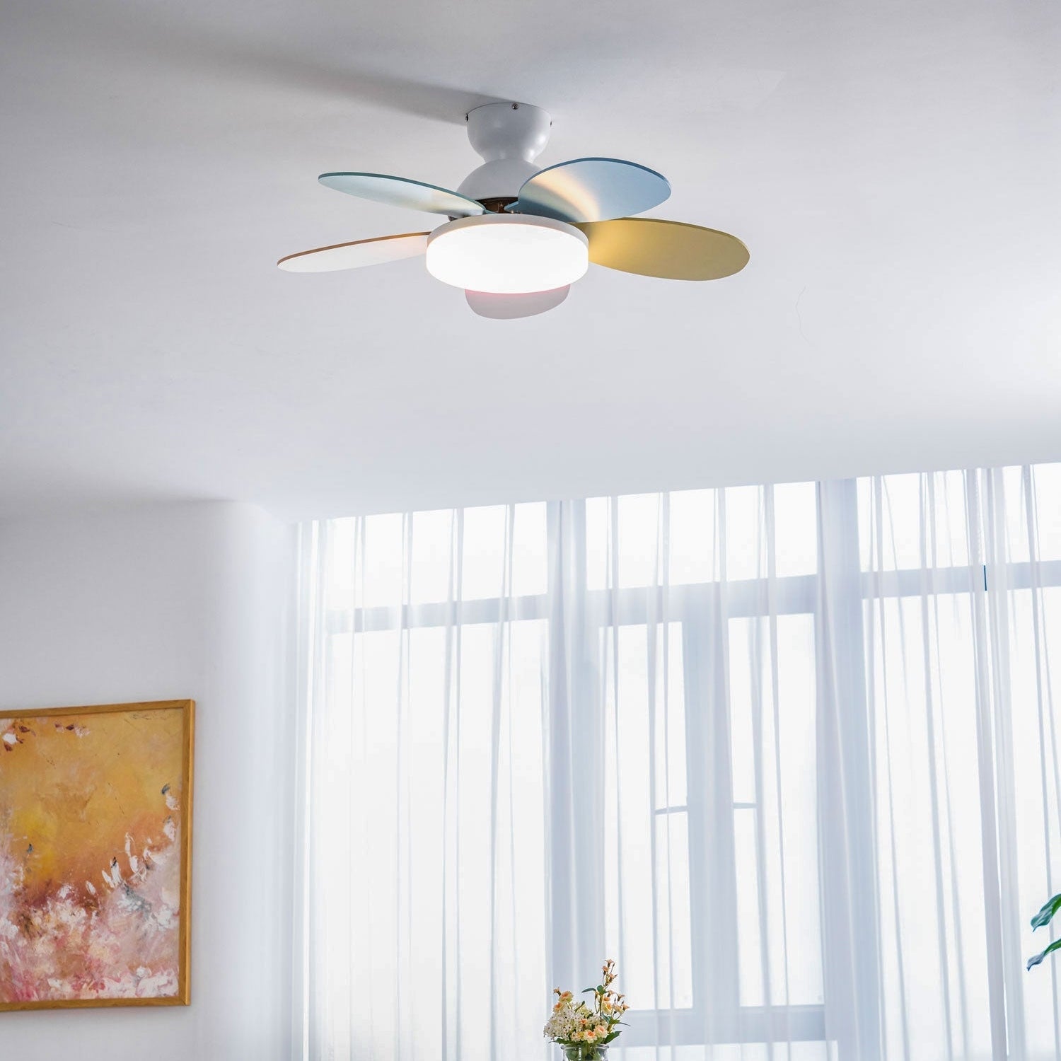 Petalo Ceiling Light Fan Lighting Lobby