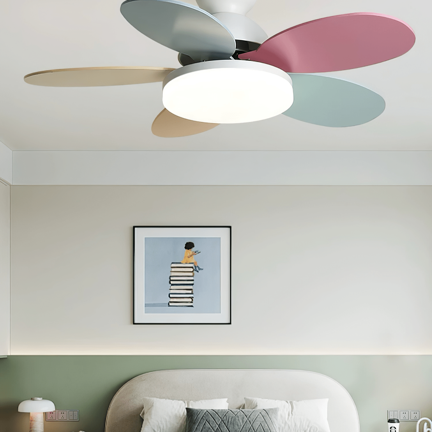 Petalo Ceiling Light Fan Lighting Lobby