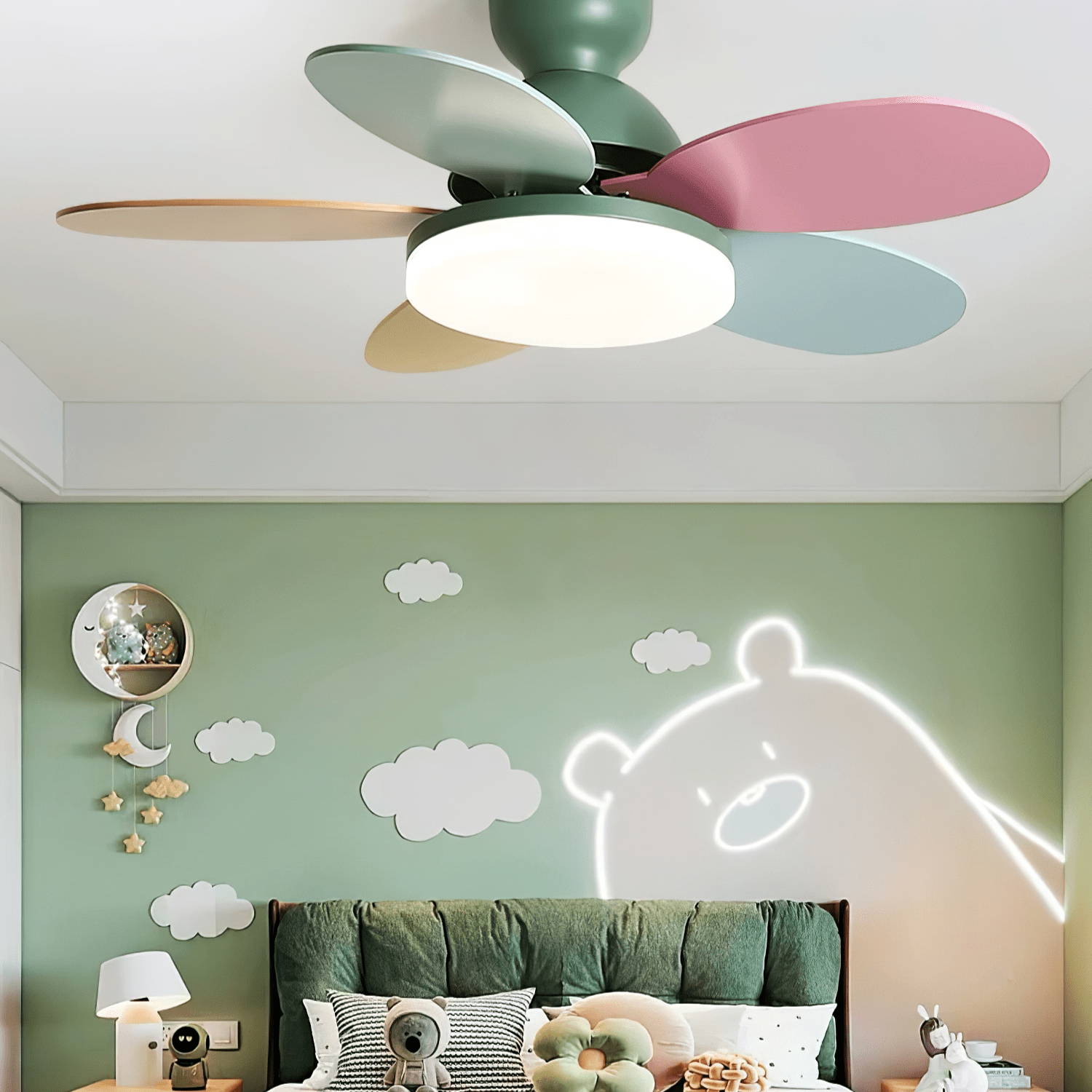 Petalo Ceiling Light Fan Lighting Lobby