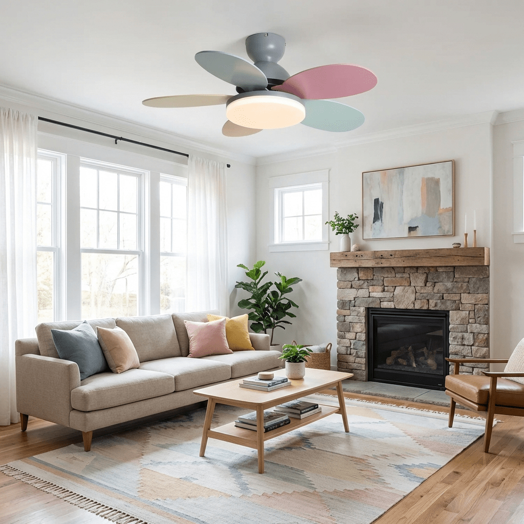 Petalo Ceiling Light Fan Lighting Lobby