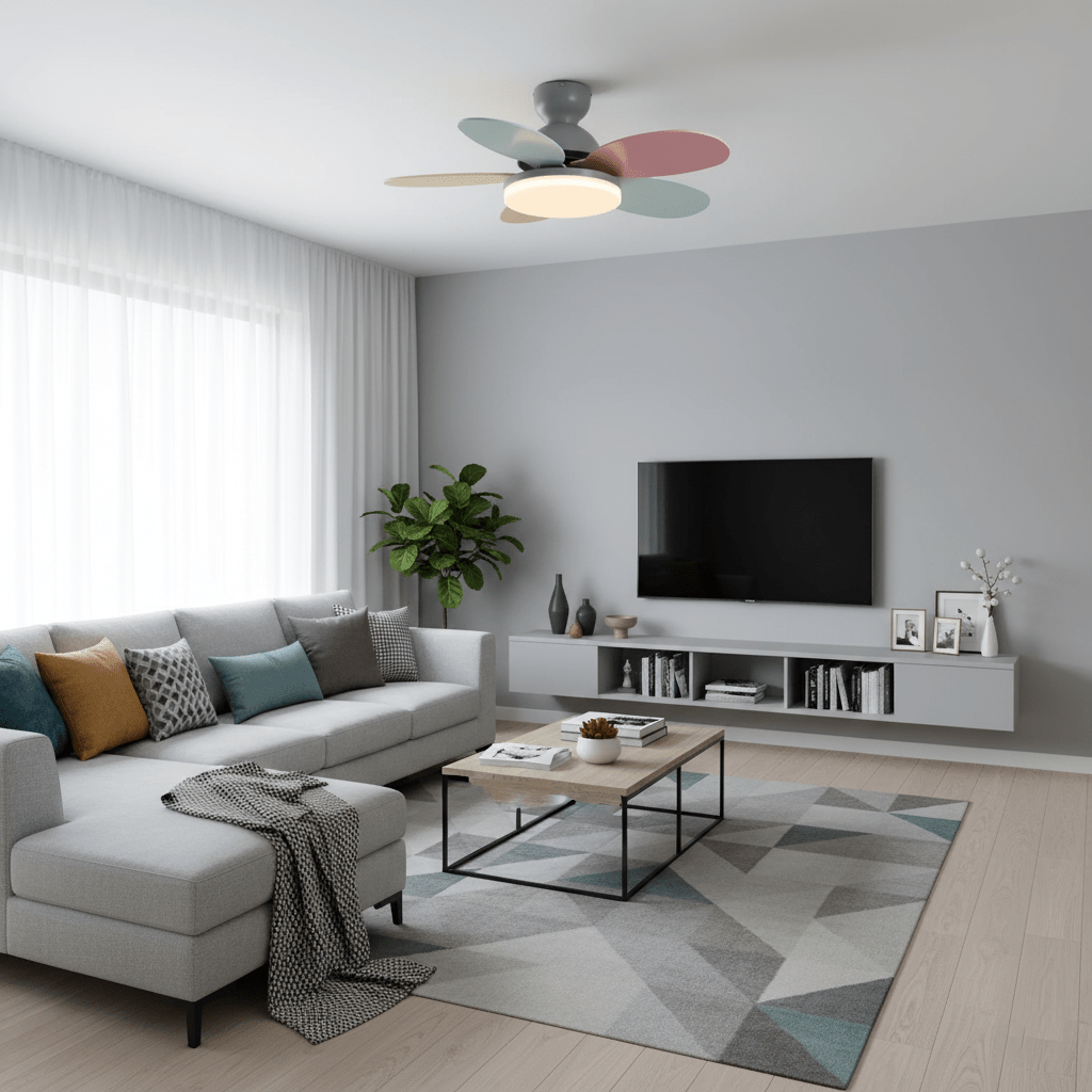 Petalo Ceiling Light Fan Lighting Lobby