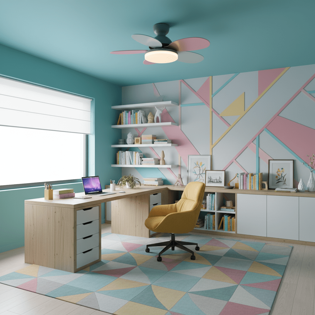 Petalo Ceiling Light Fan Lighting Lobby
