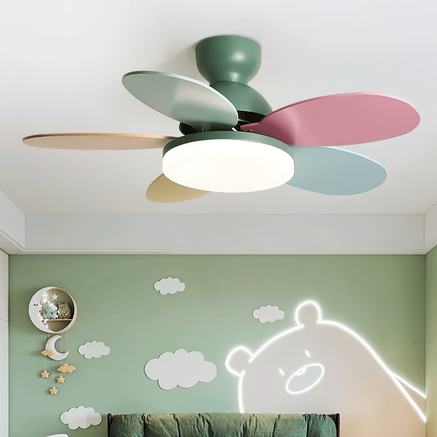 Petalo Ceiling Light Fan Lighting Lobby
