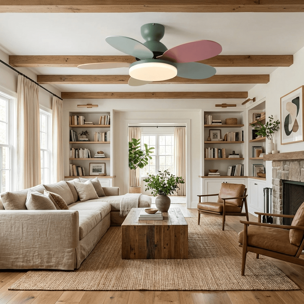 Petalo Ceiling Light Fan Lighting Lobby