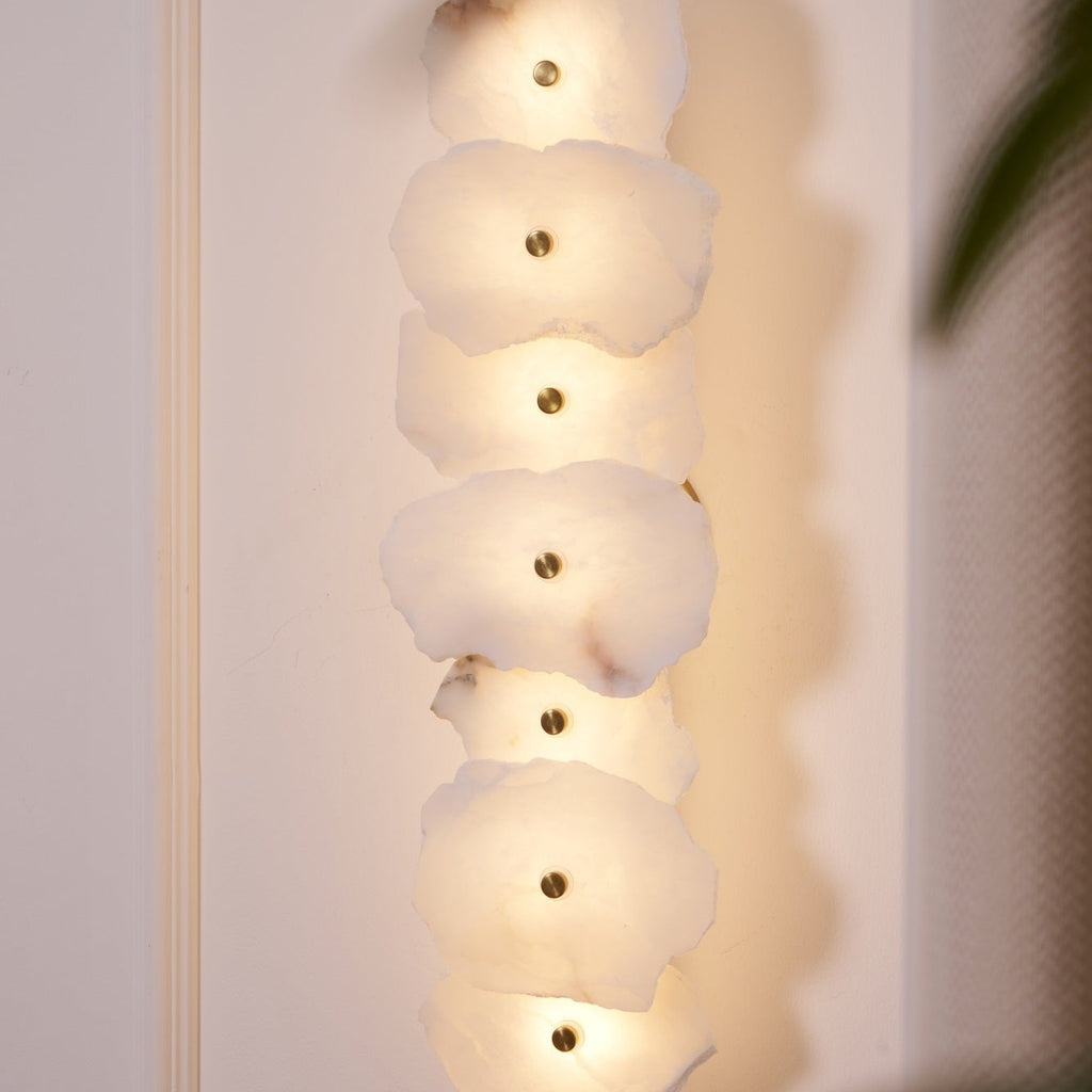 Petra Alabaster Sconce Light Lighting Lobby