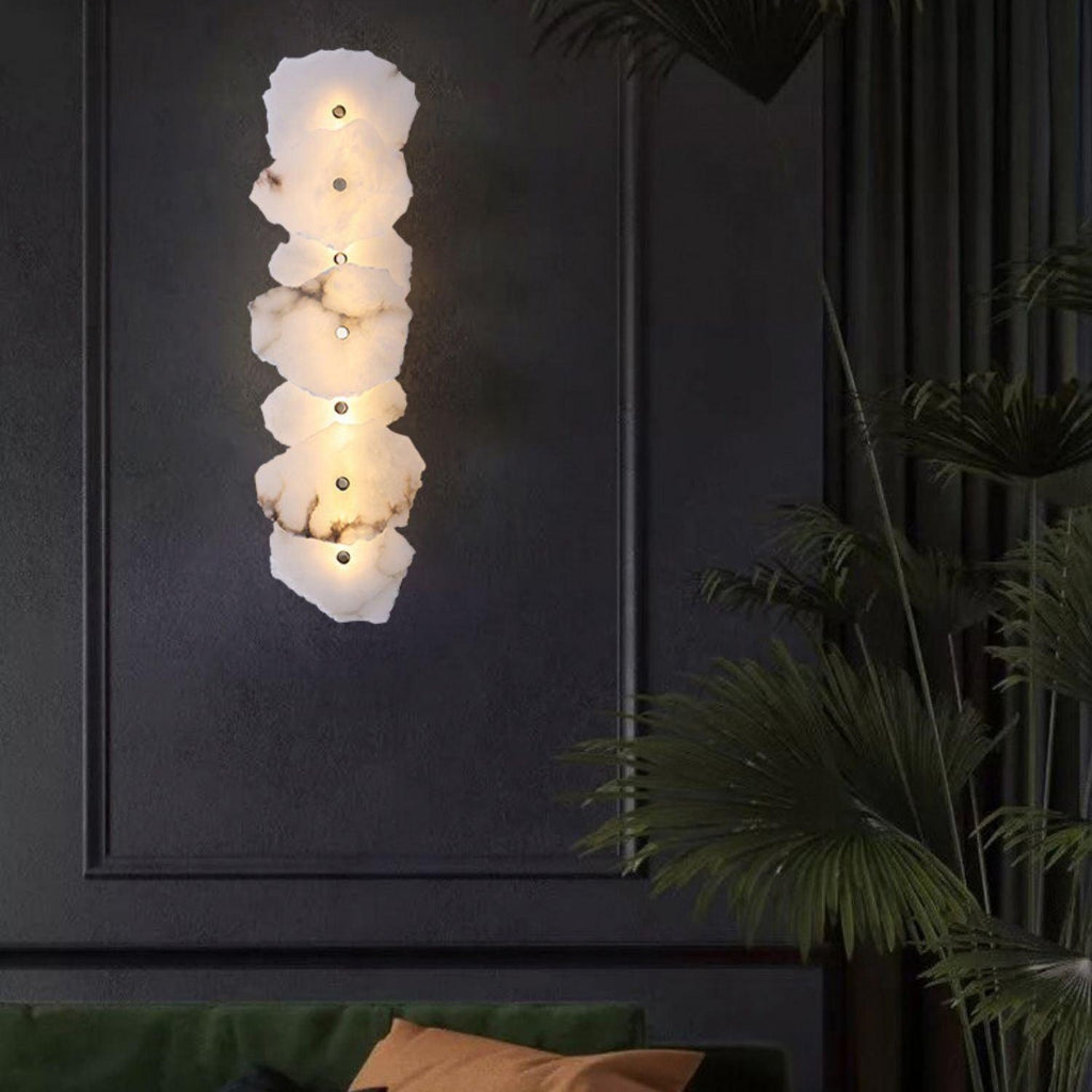 Petra Alabaster Sconce Light Lighting Lobby