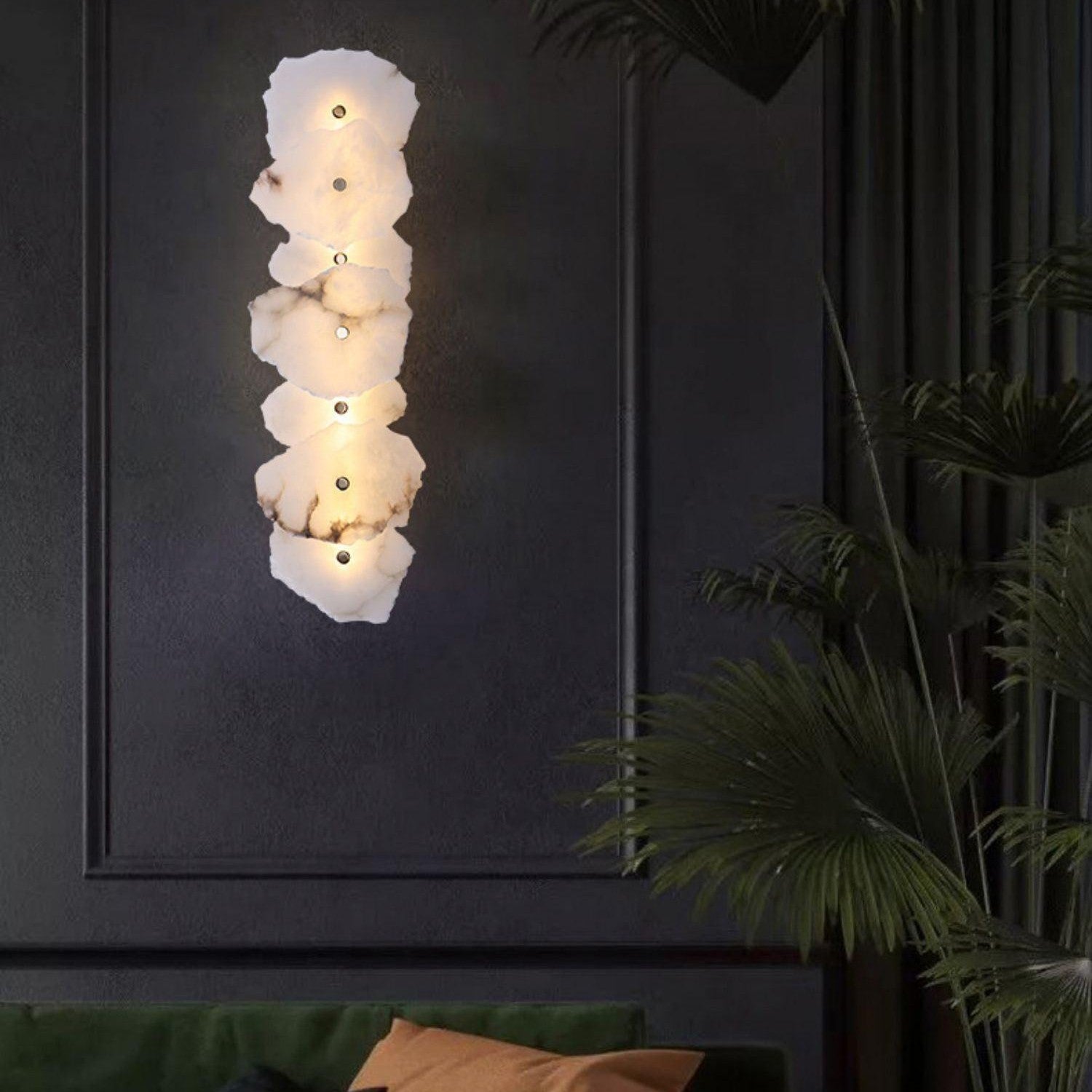 Petra Alabaster Sconce Light Lighting Lobby