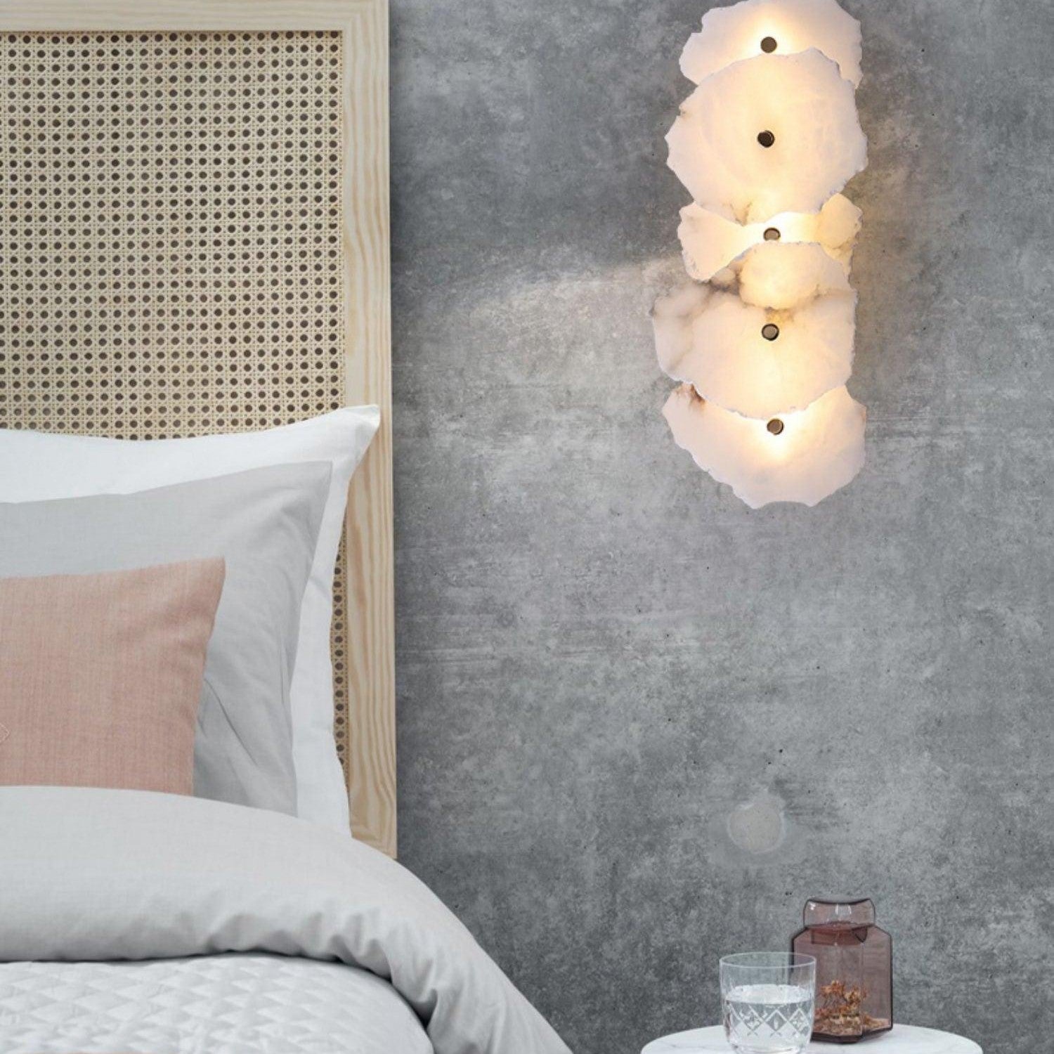 Petra Alabaster Sconce Light Lighting Lobby