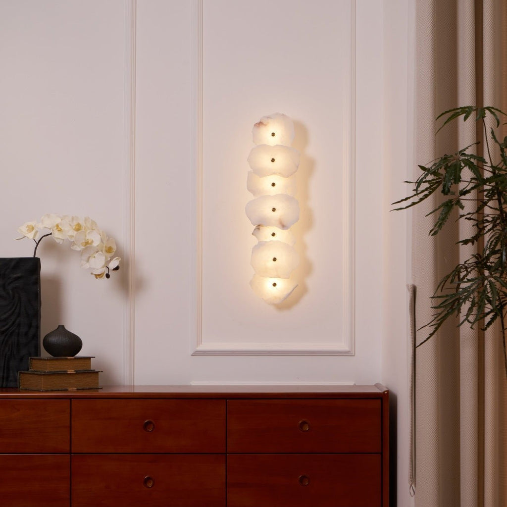 Petra Alabaster Sconce Light Lighting Lobby