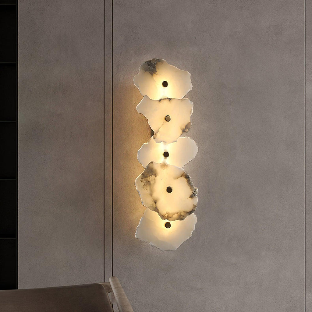 Petra Alabaster Sconce Light Lighting Lobby