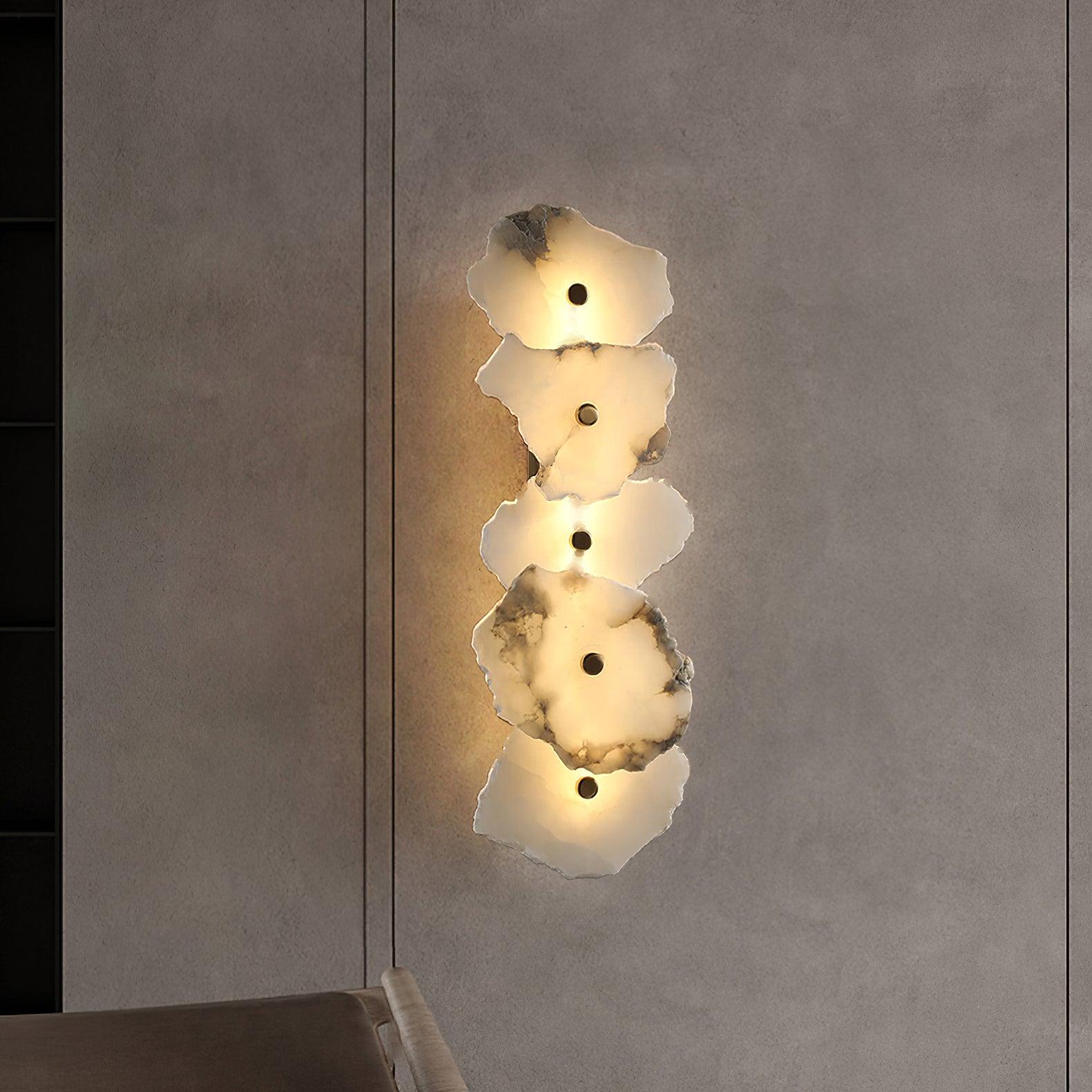 Petra Alabaster Sconce Light Lighting Lobby