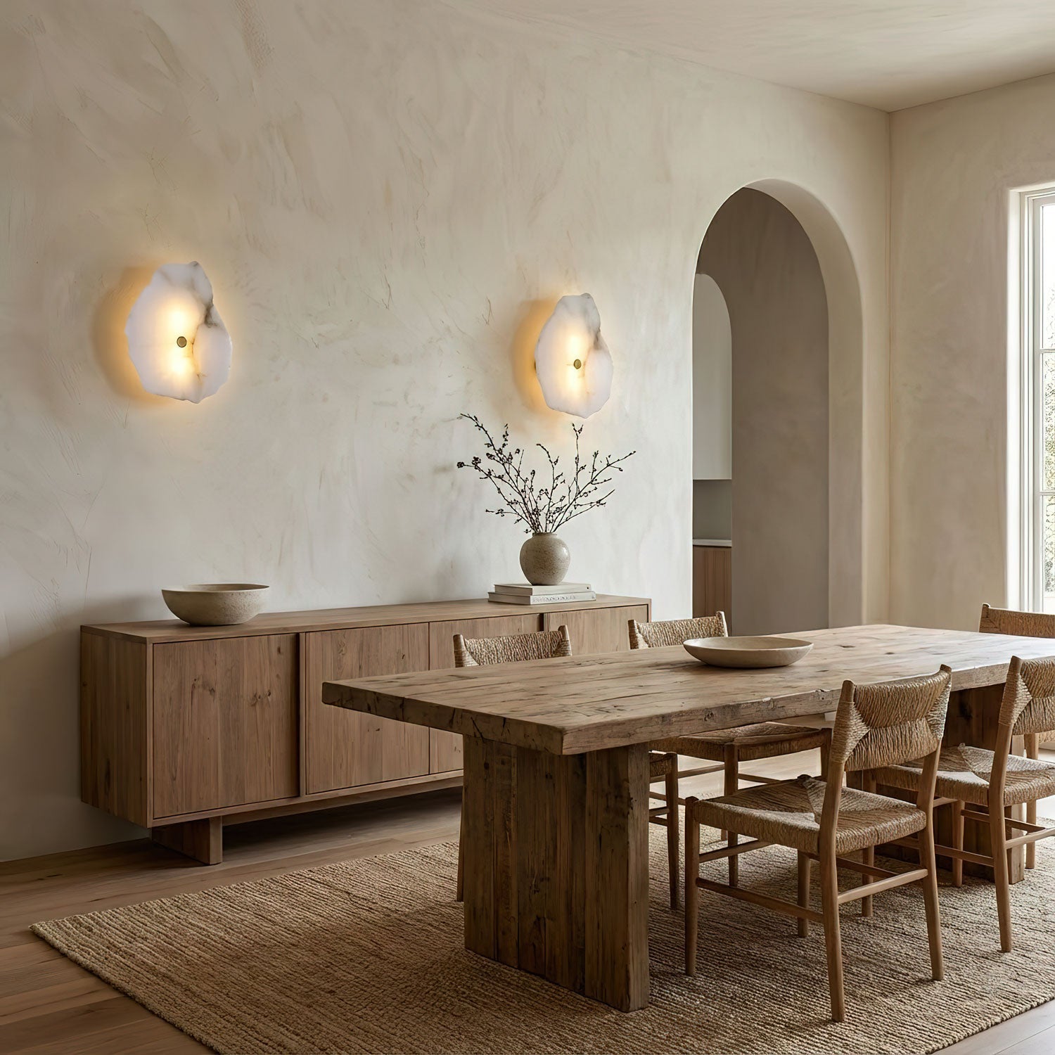 Petra Alabaster Sconce Light Lighting Lobby