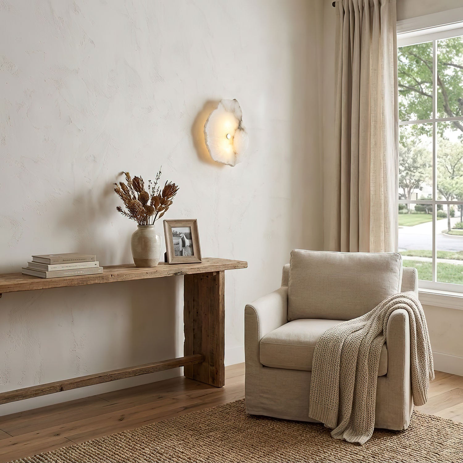Petra Alabaster Sconce Light Lighting Lobby