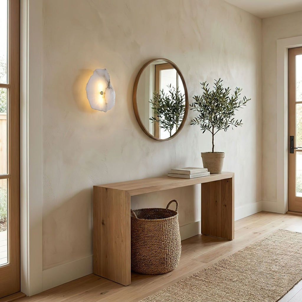 Petra Alabaster Sconce Light Lighting Lobby