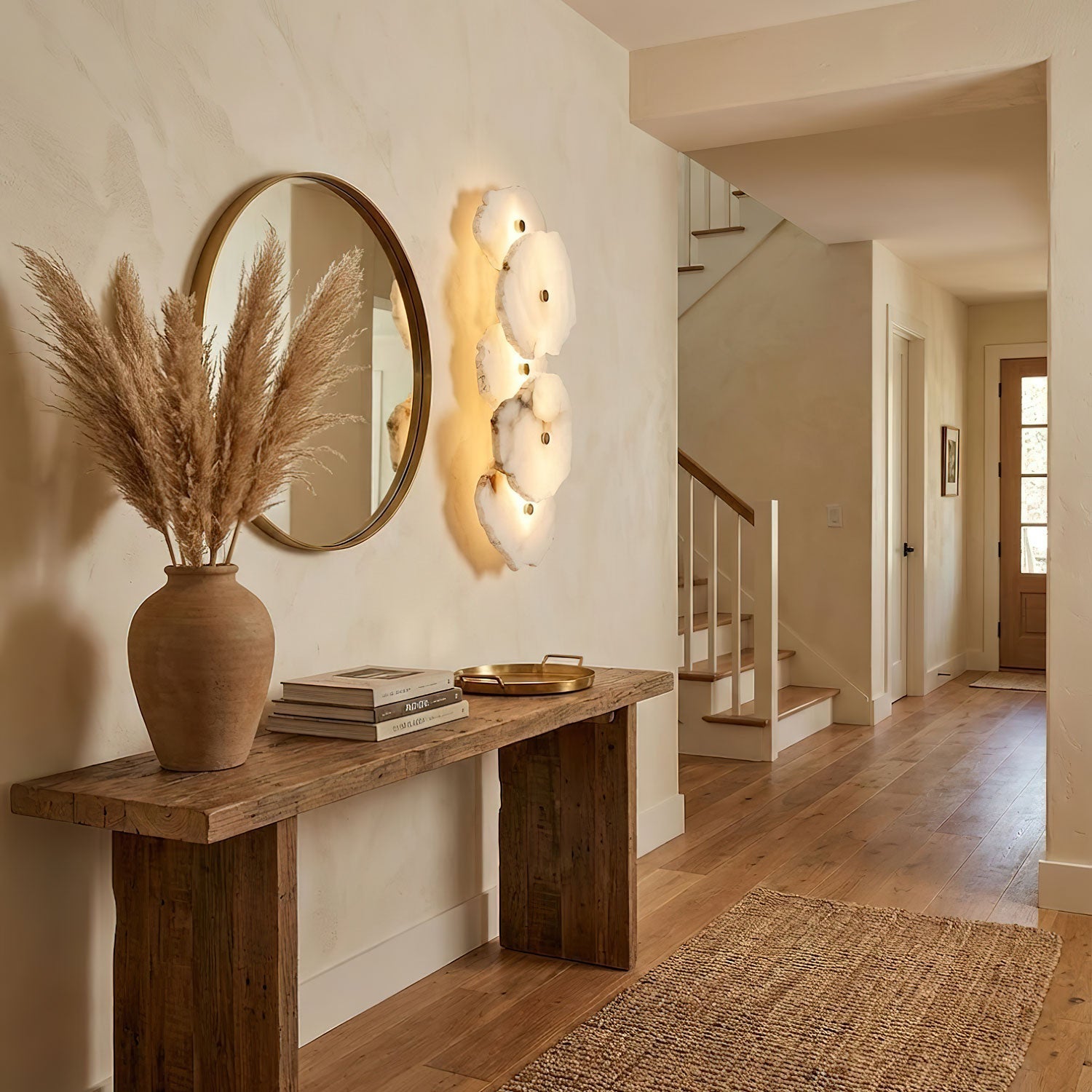 Petra Alabaster Sconce Light Lighting Lobby