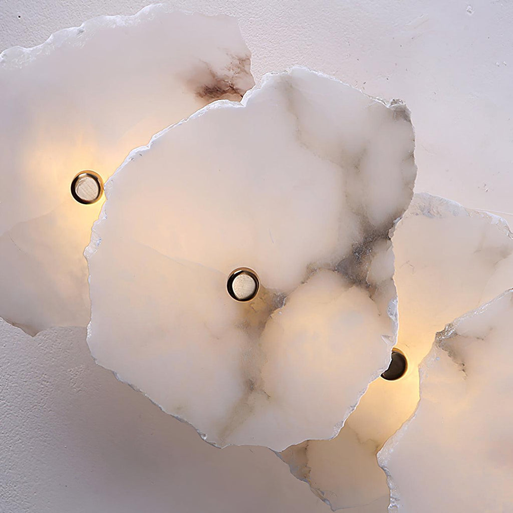 Petra Alabaster Sconce Light Lighting Lobby