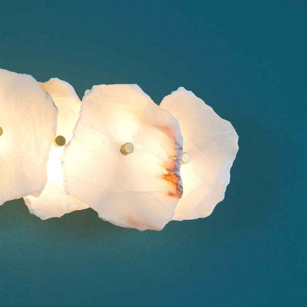 Petra Alabaster Sconce Light Lighting Lobby