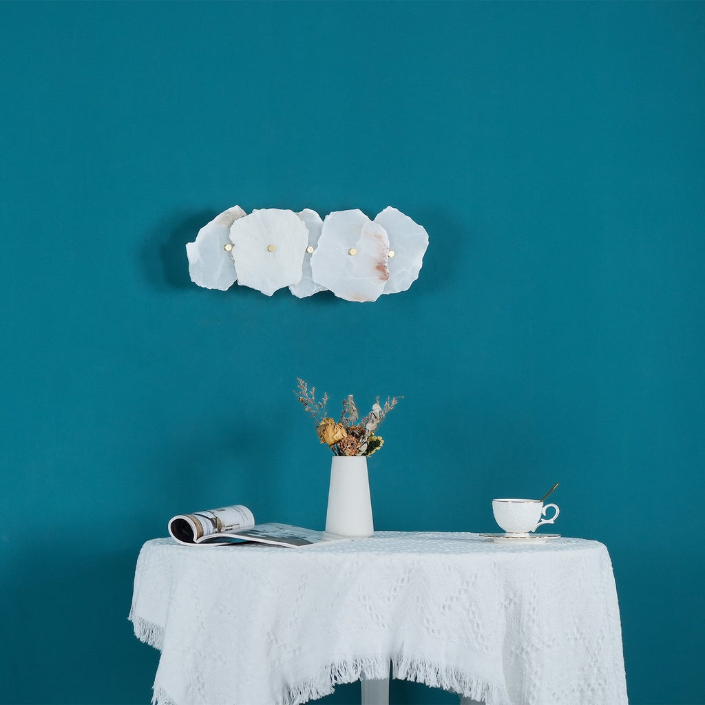 Petra Alabaster Sconce Light Lighting Lobby