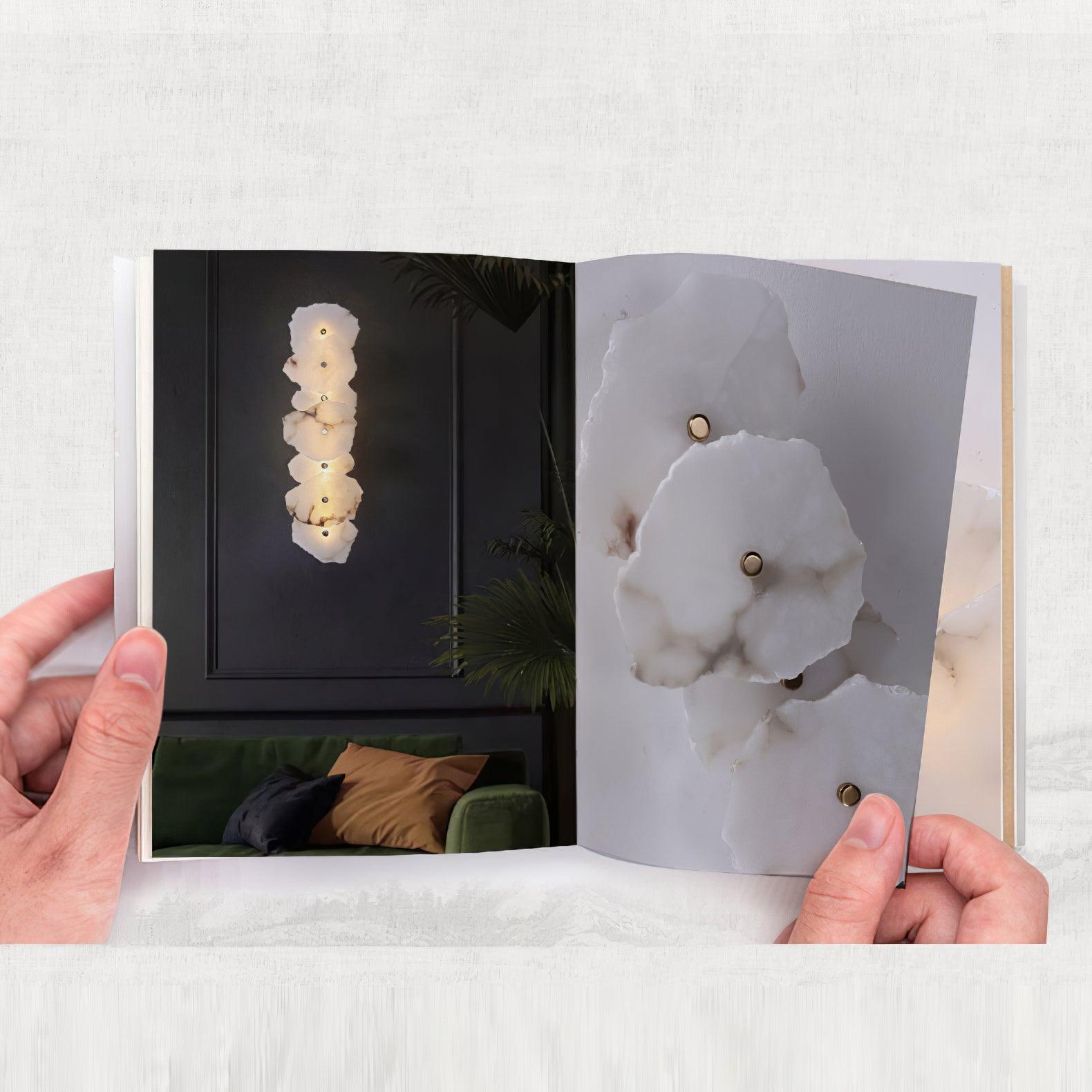 Petra Alabaster Sconce Light Lighting Lobby