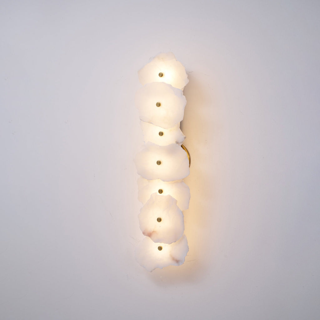 Petra Alabaster Sconce Light Lighting Lobby