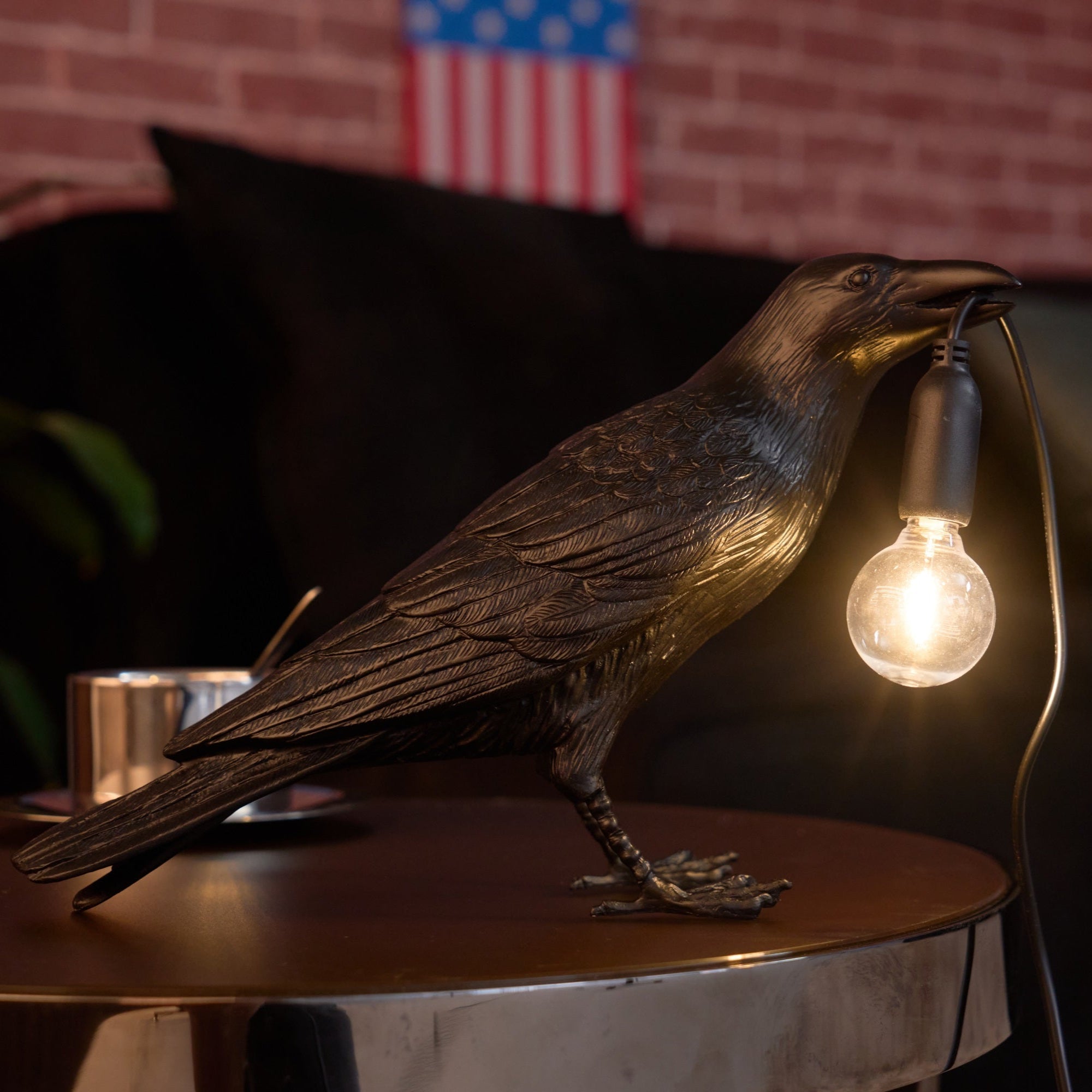 Raven Resin Lighting Fixture Lighting Lobby