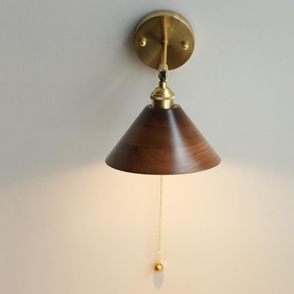 Retro Wooden Wall Light Lighting Lobby