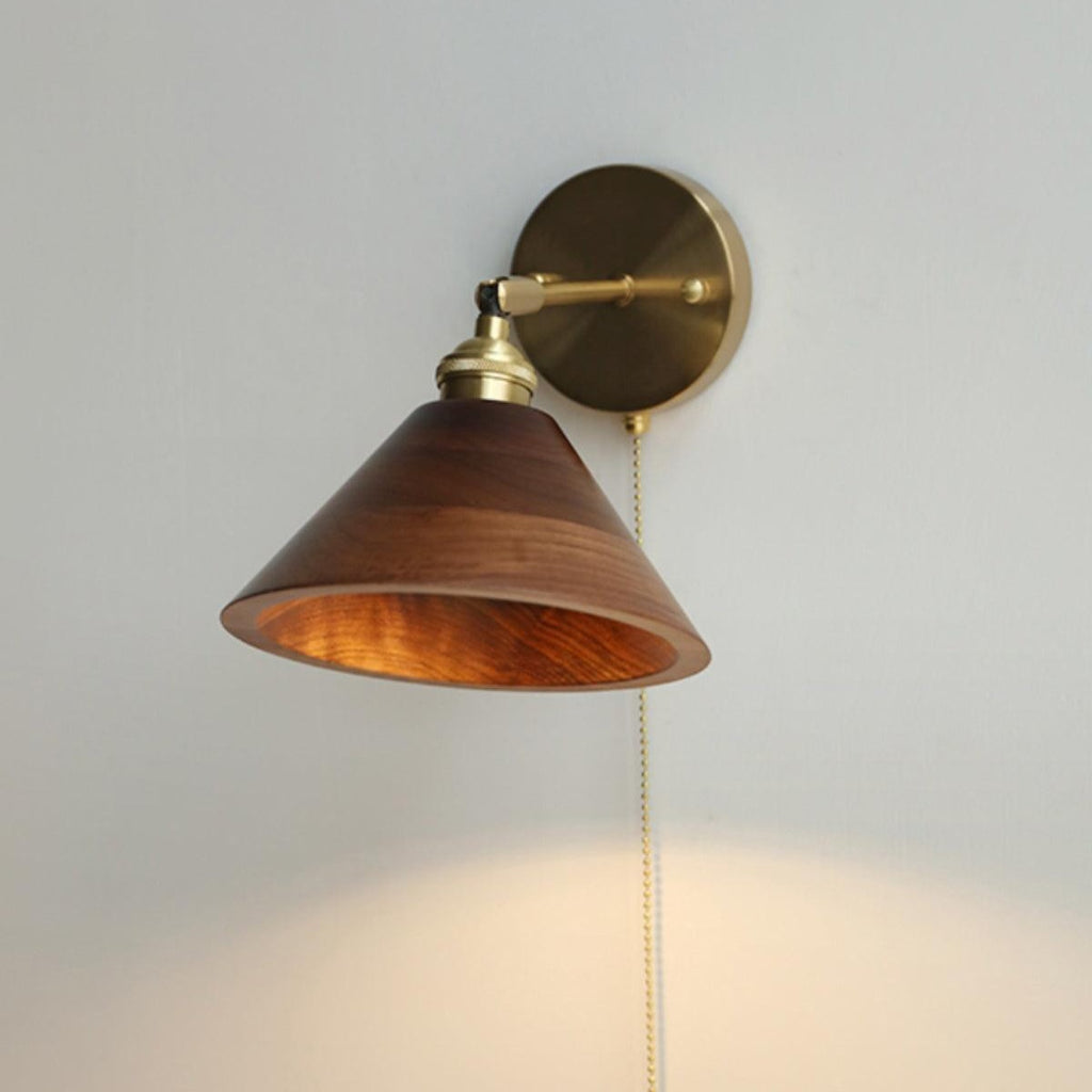 Retro Wooden Wall Light Lighting Lobby